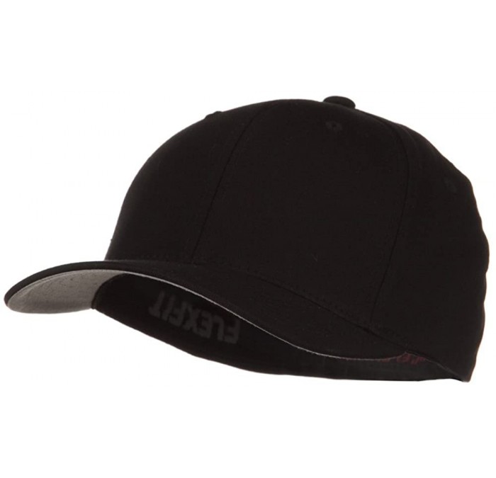 Baseball Caps V-Flexfit Cotton Twill Cap - Black W33S71F - CF118NUOSQX $49.21