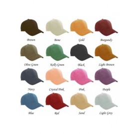 Baseball Caps Genuine Suede Leather Unisex Baseball Caps Made in USA - Kelly Green - CC11GLCL921 $23.03
