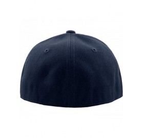 Baseball Caps The Real Original Fitted Flat-Bill Hats True-Fit - 03. Navy - C611JEI0MBX $11.63