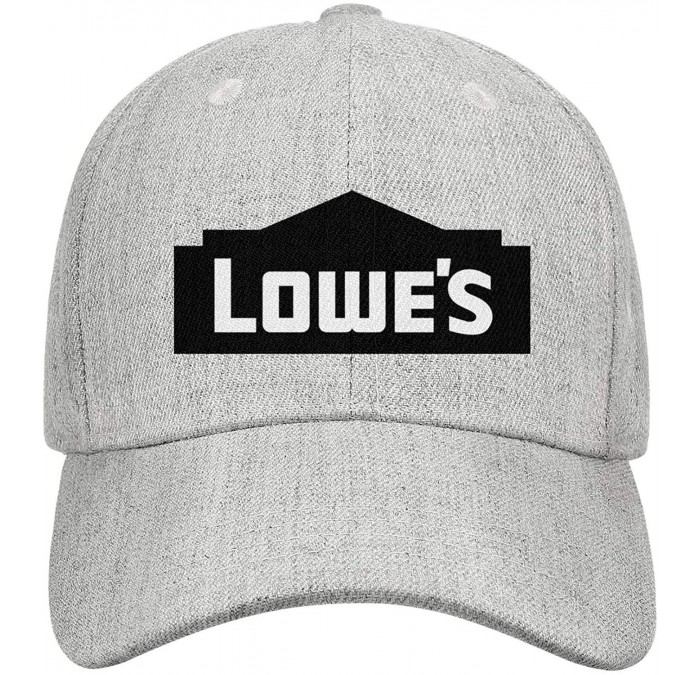 Baseball Caps Unisex Lowe's-Logo-Blue- Designer Cap Trucker Hat - Grey-25 - C118O7375MT $18.74