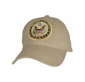 Baseball Caps U.S. Army Insignia Hat / Army Emblem Khaki Baseball Cap - CT12DBUXQ8F $15.47