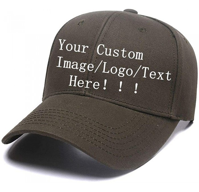 Baseball Caps Men Women Sports Hat Add Your Personalized Design Adjustable Baseball Caps - Hunter Green - CV18G47IRZ6 $11.28