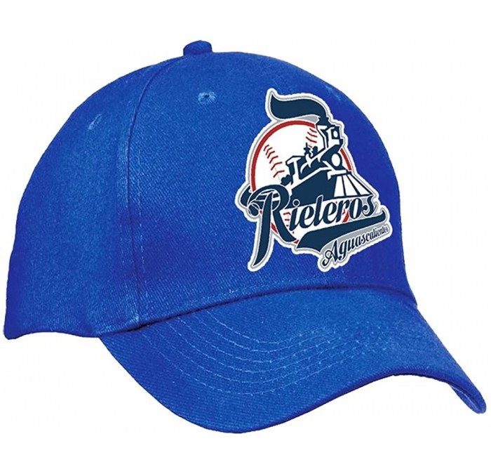 Baseball Caps Rieleros de Aguascalientes Baseball Color Blue King Cap Hat - CN1857SE9CC $20.28