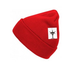 Skullies & Beanies Solid Color Long Beanie - Red - CM112V0EMB7 $10.87