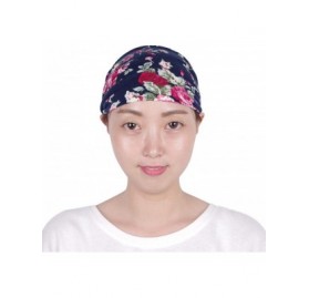 Headbands Boho Headbands for Women Retro Printed Floral Hair Bands Seamless Elastic Band Headband Fashion Head wrap - CK18UXG...