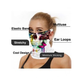 Balaclavas Face Bandana Mask Cover Scarf for Men Women Reusable Summer Dust UV Tube Neck Gaiter Ear Loops Balaclava Outdoors ...