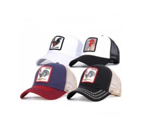 Baseball Caps Cock Hats Animal Trucker Hat Snapback Baseball Cap - Black_1 - CZ18O4YYX5W $15.88