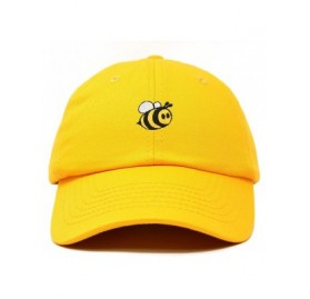 Baseball Caps Bumble Bee Baseball Cap Dad Hat Embroidered Womens Girls - Gold - CI18W5CECNI $9.40
