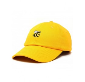 Baseball Caps Bumble Bee Baseball Cap Dad Hat Embroidered Womens Girls - Gold - CI18W5CECNI $9.40