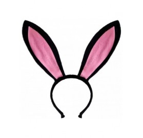 Headbands Easter Rabbit Headband Bunny Ears Headwear Halloween Party Supplies - Black - C812D4QIB5J $8.53