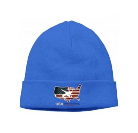 Skullies & Beanies Fashion Woolen Cap for Mens and Womens- USA Wrestling Beanie Hat - Blue - CK18MEZSAQ6 $10.21
