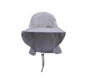 Sun Hats Unisex Outdoor Activities UV Protecting Sun Hats with Neck Flap - Light Gray-3 - C818WMEW8XR $13.92