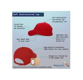 Baseball Caps Custom Soft Baseball Cap Best Captain Ever Embroidery Dad Hats for Men & Women - Red - CM19224GLU0 $13.16