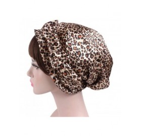 Skullies & Beanies 2 Pieces Soft Satin Sleeping Cap Bonnet Headwear Head Cover Turbans for Women - Color 1 - C418GOIAGUZ $9.47