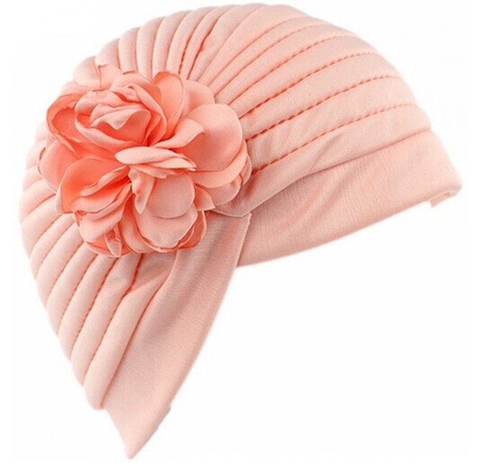Skullies & Beanies Strench Chemo Hat Beanie Flowers Wrap Muslim Turban Headwear for Cancer - Color 1 - CQ18CKL68O7 $21.93