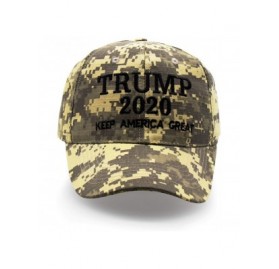 Baseball Caps Camo Style Trump Hat 2020 Campaign Hat Make America Great Again - Desert - CC18QS7WYK9 $21.73