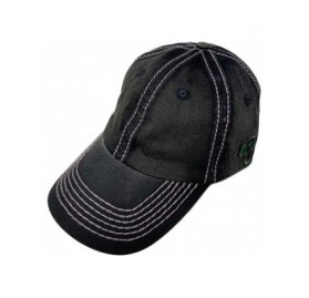 Baseball Caps Fashionable Washed Cotton Plain Printed Baseball Cap for Unisex Women Men Adjustable Dad Hat - Black - C618RTDX...