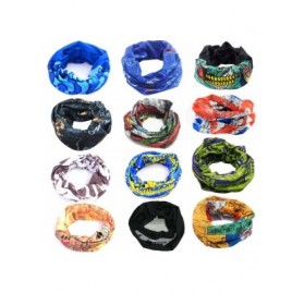 Headbands Multi Purpose Balaclava Motorcycling Activities - 12PCS.Painting - C118TWO5CDU $22.89