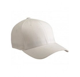 Baseball Caps Premium Original Blank Ultrafibre Fitted Hat Baseball Cap Flex Fit 6530 - White - C511885IF49 $11.62