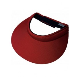 Visors Cushees 4" Wide Brim Cloth Visor [232] - Red - CM11LTKQGCD $9.49
