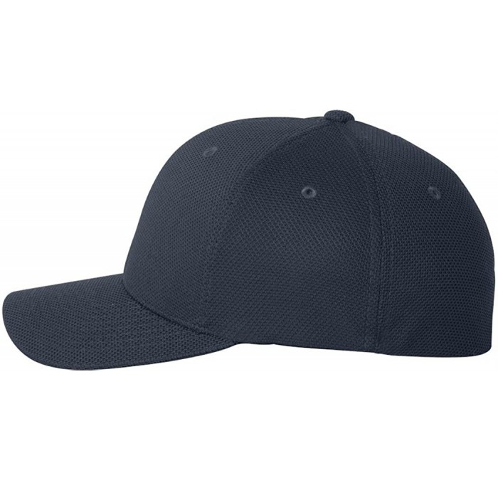 Baseball Caps Yp Ff Cool & Dry PIQ Mesh Cap - Navy - CY112KCA2WN $11.65