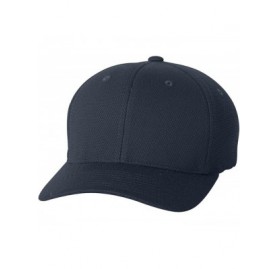 Baseball Caps Yp Ff Cool & Dry PIQ Mesh Cap - Navy - CY112KCA2WN $11.65