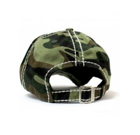 Baseball Caps Classic Camping Ballcap- Camoflauge Happy Camper Embroidery Vintage Hat - CQ186NSTXKA $18.80