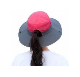 Sun Hats Women's Sun Hat Outdoor UV Protection Bucket Mesh Boonie Hat Adjustable Fishing Safari Cap Waterproof - CE18SUOIEXU ...