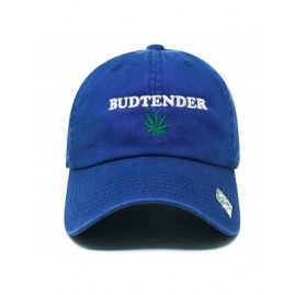 Baseball Caps Budtender Dad Hat Cotton Baseball Cap Polo Style Low Profile - Cotton Royal - CO18SH8C9Q8 $12.06