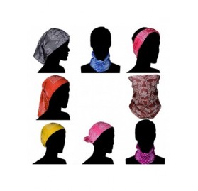 Headbands Single Side Print Mandala Bandana Square Handkerchief Girl Wrap - Colorful Tie Dye - CW197W8D0KI $15.22