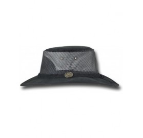 Sun Hats Foldaway Cattle Suede Cooler Leather Hat - Item 1064 - Black - CG17YKD3LIS $44.88