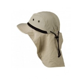 Sun Hats Mesh Sun Protection Flap Hat - Sand - CH110A3WA91 $12.59