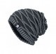 Skullies & Beanies Clearance Unisex Knit Hat Winter Warm Ski Baggy Slouchy Beanie Skull Cap - Grey-a - CU18K6CQA57 $15.67