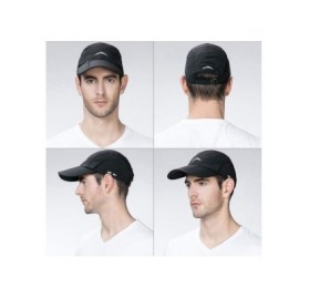Baseball Caps Waterproof UV Foldable Baseball Cap w/Detachable Flap Quick-Dry Sun Protection - 99745_black - CB18I0YTAL7 $16.92