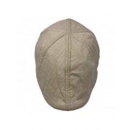 Newsboy Caps Cool Men's Summer Duckbill Ivy Cap Hat - Tan - CL18M9OTXZA $12.81