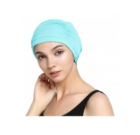 Skullies & Beanies Bamboo Fashion Chemo Cancer Beanie Hats for Woman Ladies Daily Use - Aqua - CM187NR4DZL $12.17