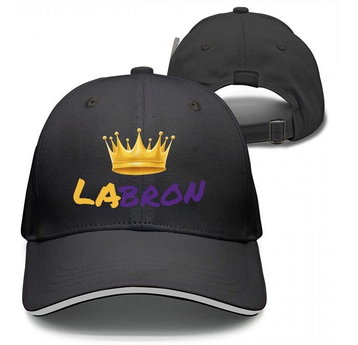 Skullies & Beanies labron-Gold-Crown Mens Womens Breathable Baseball Hats - Labron-gold-crown-1 - CN18GL428SL $16.51