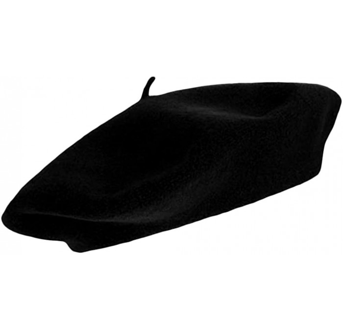 Berets Womens Hats - Beret- French Beret Artist Hat - Winter Hat for Women - Black - C9115M71DT5 $22.85