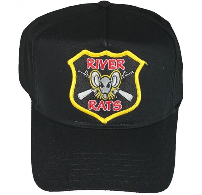 Sun Hats United States Navy River Rats Vietnam HAT - Black - Veteran Owned Business - C2185542ZN4 $14.87
