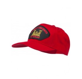 Baseball Caps Combat Engineer Veteran Military Patch Cap - Red - CD11QLMC1KP $15.43