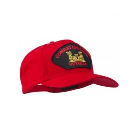 Baseball Caps Combat Engineer Veteran Military Patch Cap - Red - CD11QLMC1KP $15.43