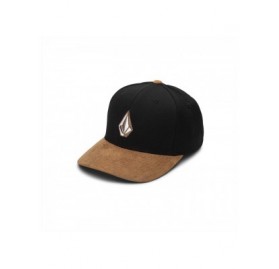 Baseball Caps Men's Full Stone Flexfit Hat - Asphalt Black - CJ192AI4XR0 $34.51