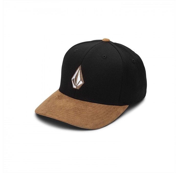 Baseball Caps Men's Full Stone Flexfit Hat - Asphalt Black - CJ192AI4XR0 $74.10