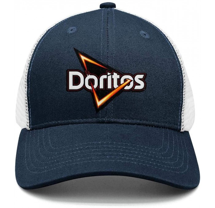 Baseball Caps Men/Women Print Classic Doritos-Corn-Flake-Logo- Outdoor Mesh Trucker Cap - Navy-blue-20 - C618QMEMDK8 $33.20