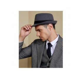 Fedoras 1920s Panama Fedora Hat Cap for Men Gatsby Hat for Men 1920s Mens Gatsby Costume Accessories - Y-black - C118R3YCN4H ...