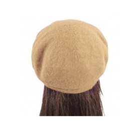 Newsboy Caps Women's Wool Blend Newsboy Hat - Belt Accent Plaid Visor - Tan - C2128J6YBOJ $20.15