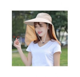 Sun Hats Women Head Net Hat UV Protection Sun Hat Outdoor Anti-Mosquito Mask Hat - Z-khaki - CZ196YS05UM $20.35