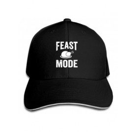 Baseball Caps I'm Just Here for The Pie Unisex Washed Twill Baseball Cap Adjustable Peaked Sandwich Hat - Feast Mode7 - C818S...