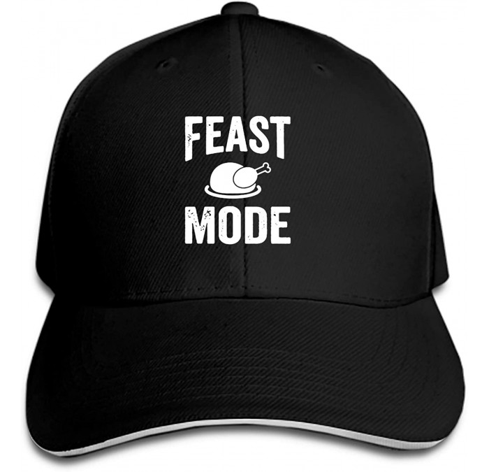 Baseball Caps I'm Just Here for The Pie Unisex Washed Twill Baseball Cap Adjustable Peaked Sandwich Hat - Feast Mode7 - C818S...