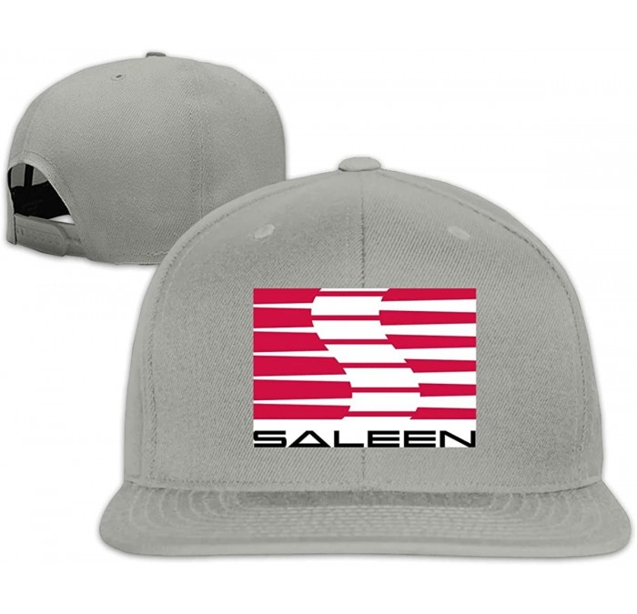 Baseball Caps Mens Saleen Logo A Flat-Brim Cap Adjustable Freestyle Hats - Gray - C518WO7O6T5 $29.03